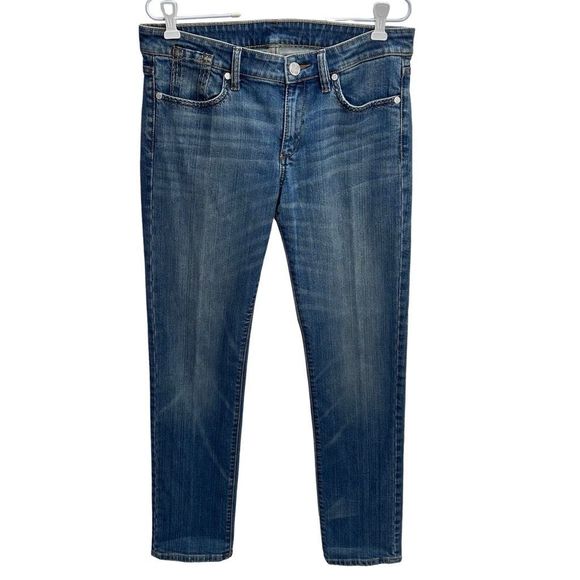 BCBG Max Azaria May Cornflower straight leg jeans 31 - Picture 1 of 7